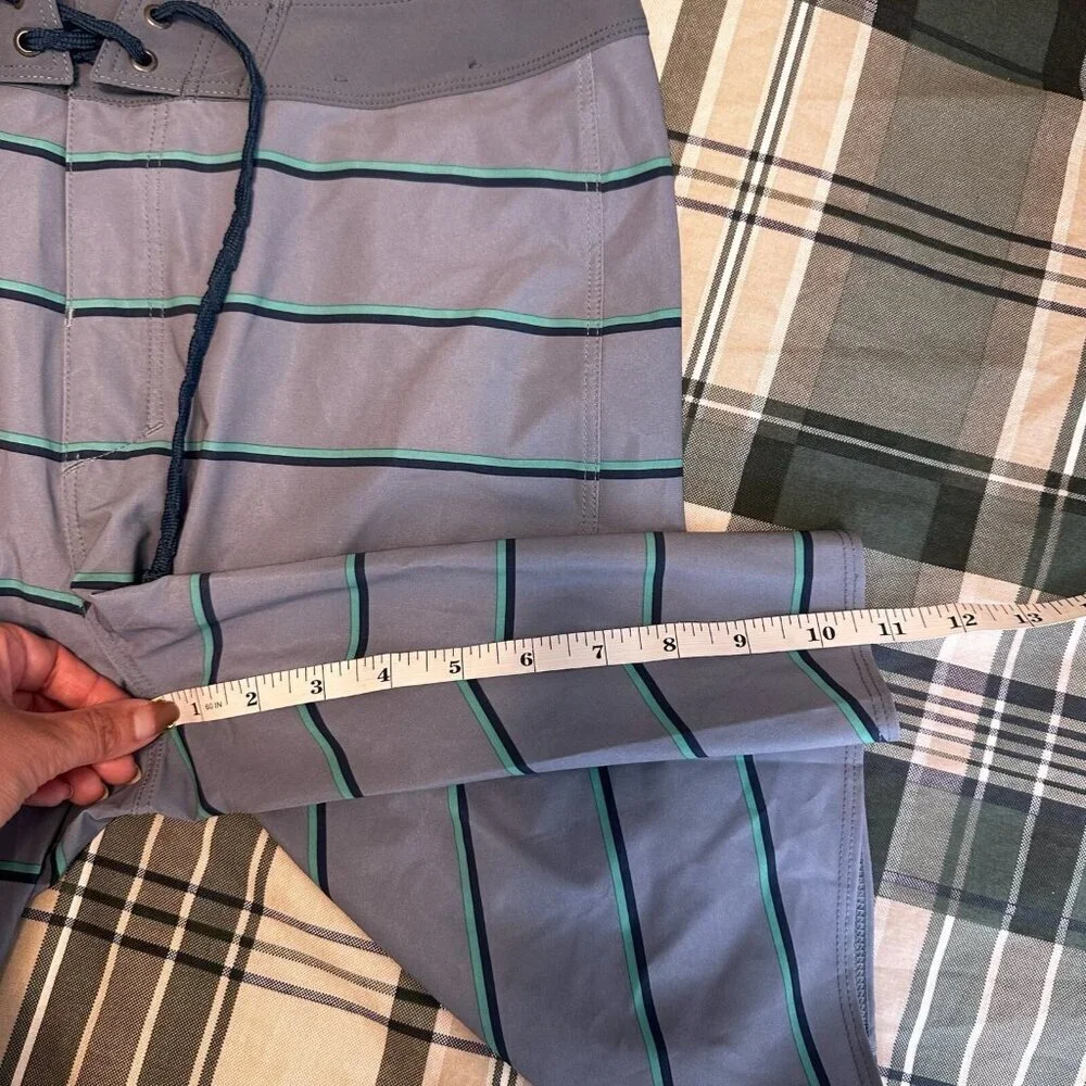 Patagonia Board Shorts Mens 30 Hydropeak Outdoor Striped Beach Stretch Swim Surf